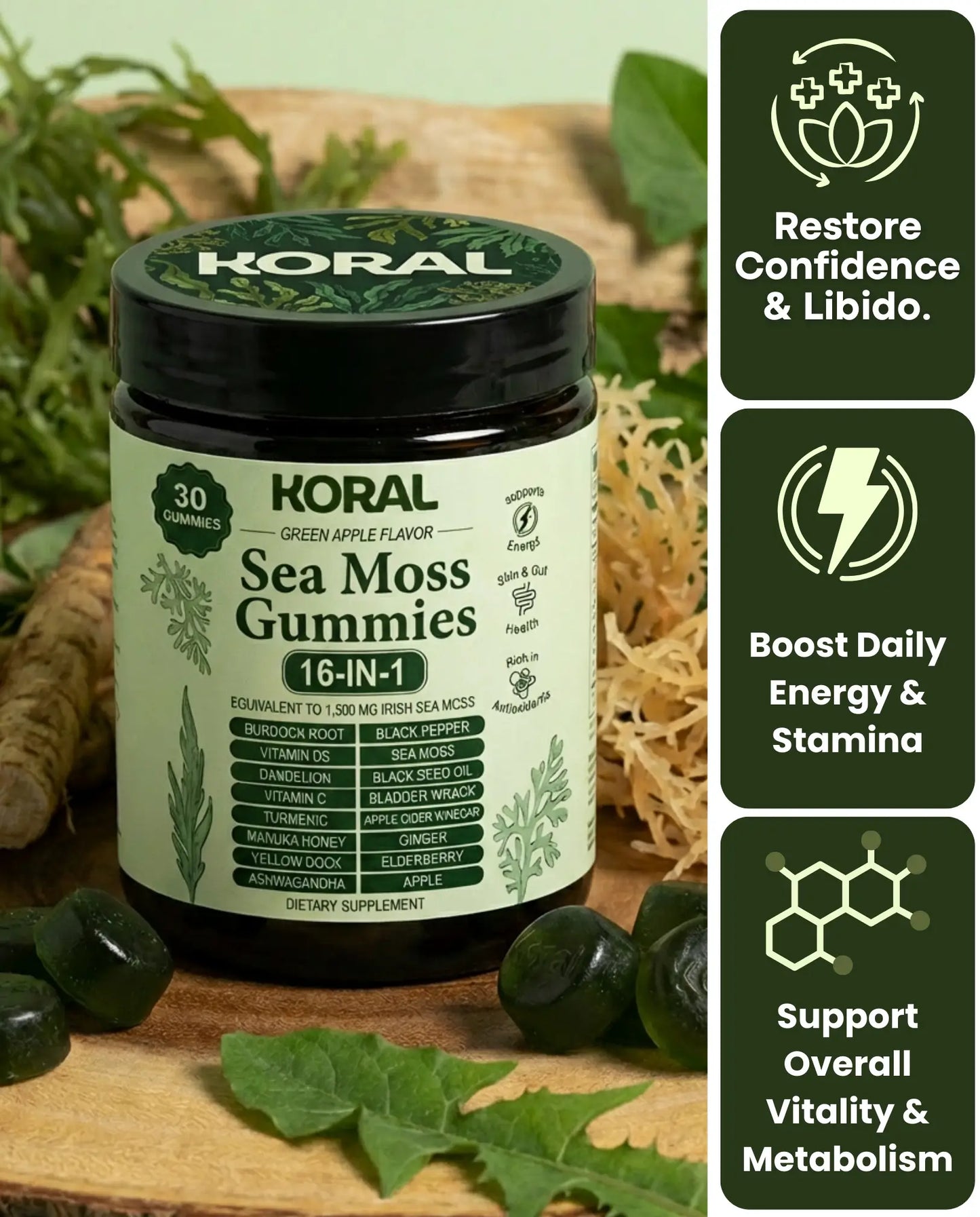 KORAL™ SEA MOSS GUMMIES